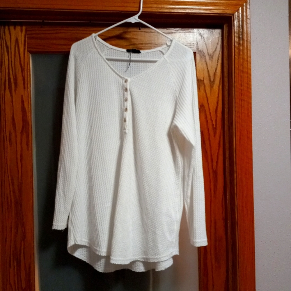Oversized light weight long sleeve shirt